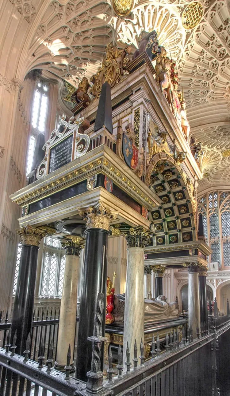 Detalhe do túmulo de Maria - Imagem © 2022 Dean Capítulo de Westminster