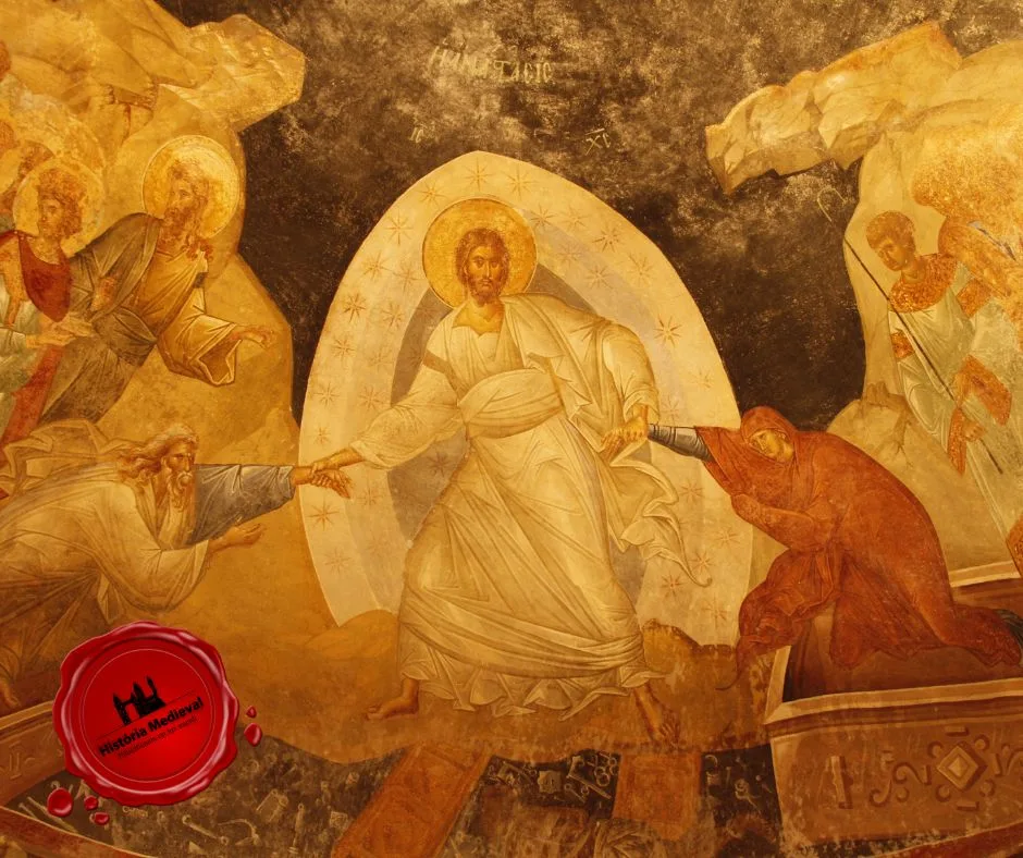 Afresco da Anastasis. Igreja de Chora, em Istambul