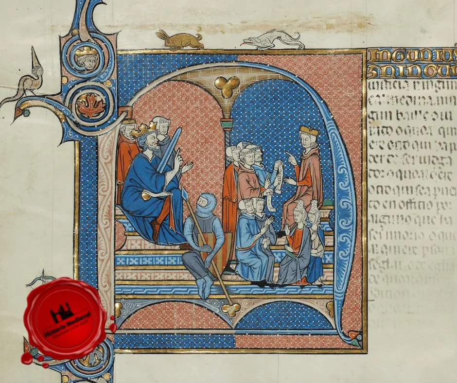 Fragmento do manuscrito Vidal Mayor (Espanha, ca. 1290-1310).