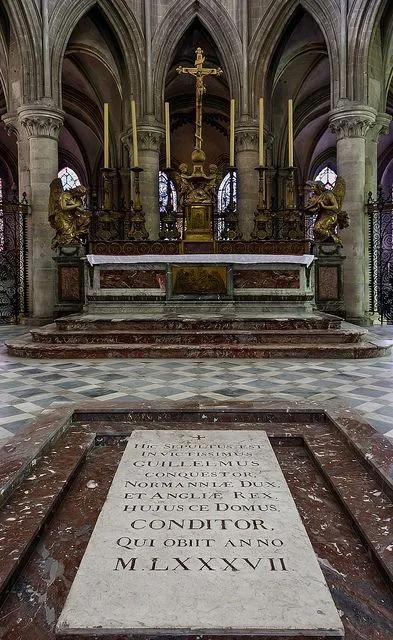 Sepultura de Guilherme na Abadia dos Homens, Caen