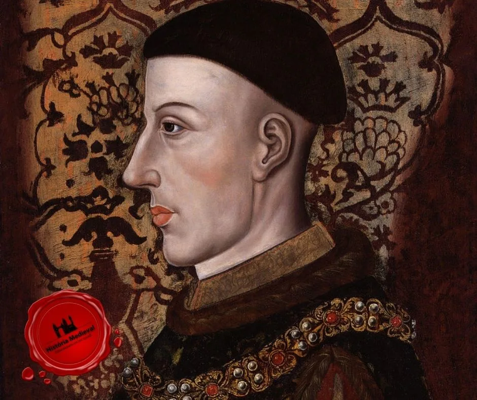 Henrique V, (domínio público) ID da obra de arte da National Portrait Gallery (Londres) : mw03074 Edite isso no Wikidata