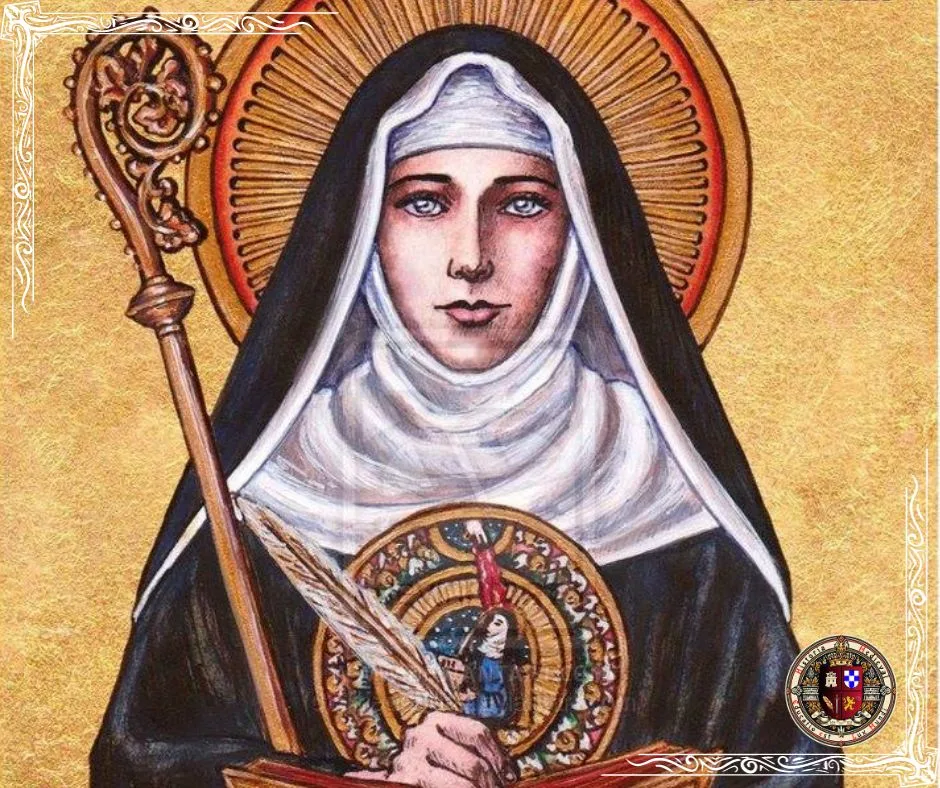 Representação artística de Hildegarda de Bingen, via Observatório de Perth