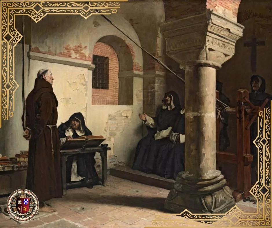 Bernard Delicieux perante o Tribunal da Inquisição, óleo sobre tela de Jean Paul Laurens