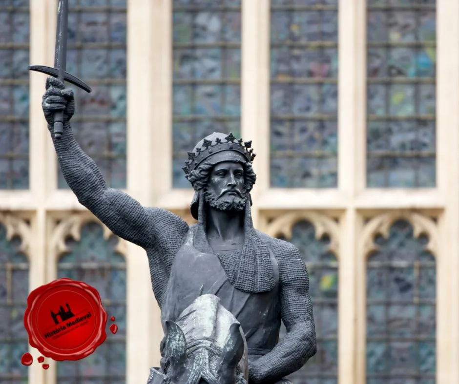Ricardo I Estátua Equestre fora das Casas do Parlamento, Londres
