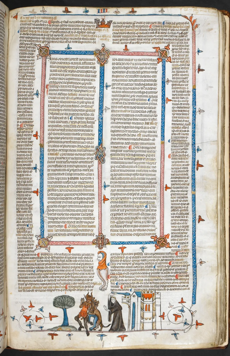 Página: dos Decretos de Smithfield, sul da França (Toulouse), c. 1300–1340, Real 10 E IV , f. 247r