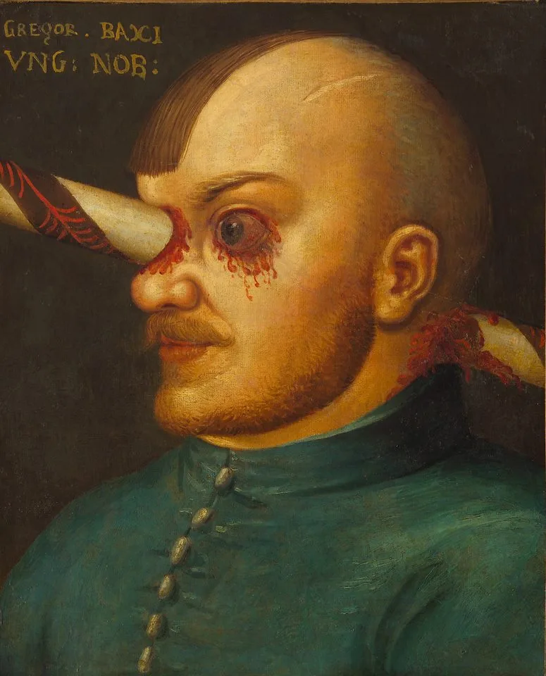 Retrato de Gregor Baci - Artista Anônimo ( domínio público)