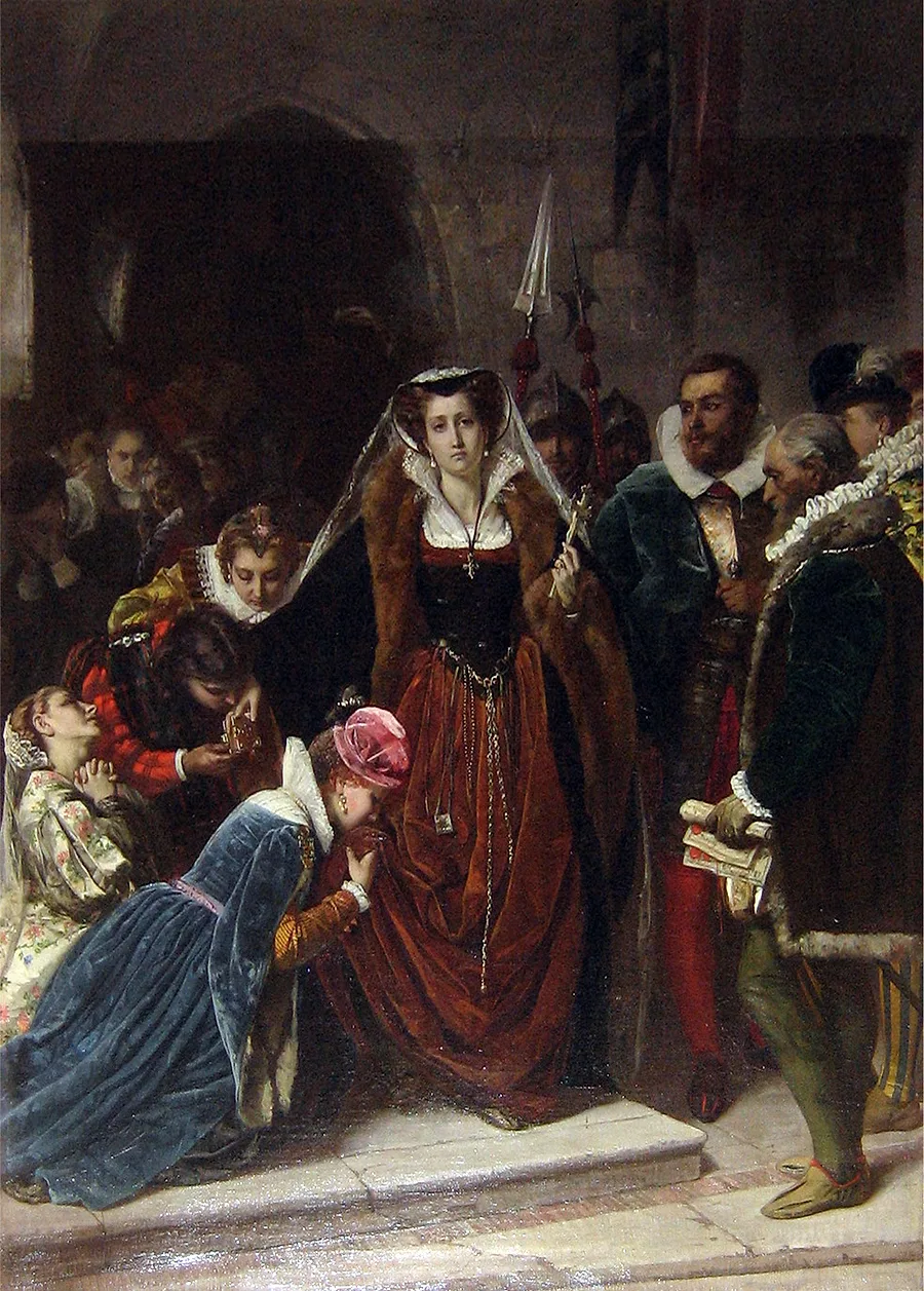 Maria Stuart a caminho do patíbulo, por Scipione Vannutelli