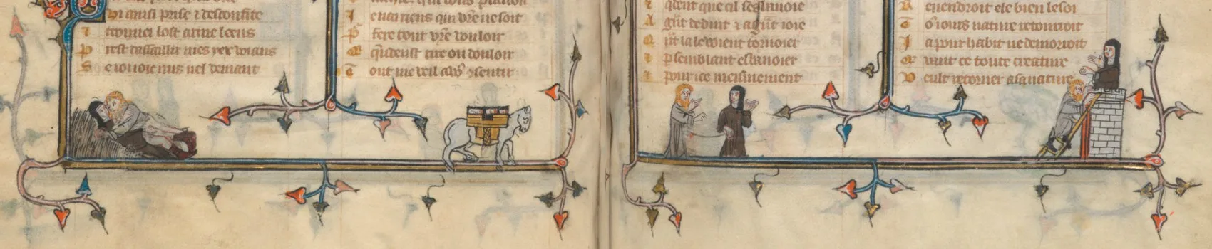 Roman de la Rose - Paris, Biblioteca Nacional da França, MS. 25526, f. 111v : 106r