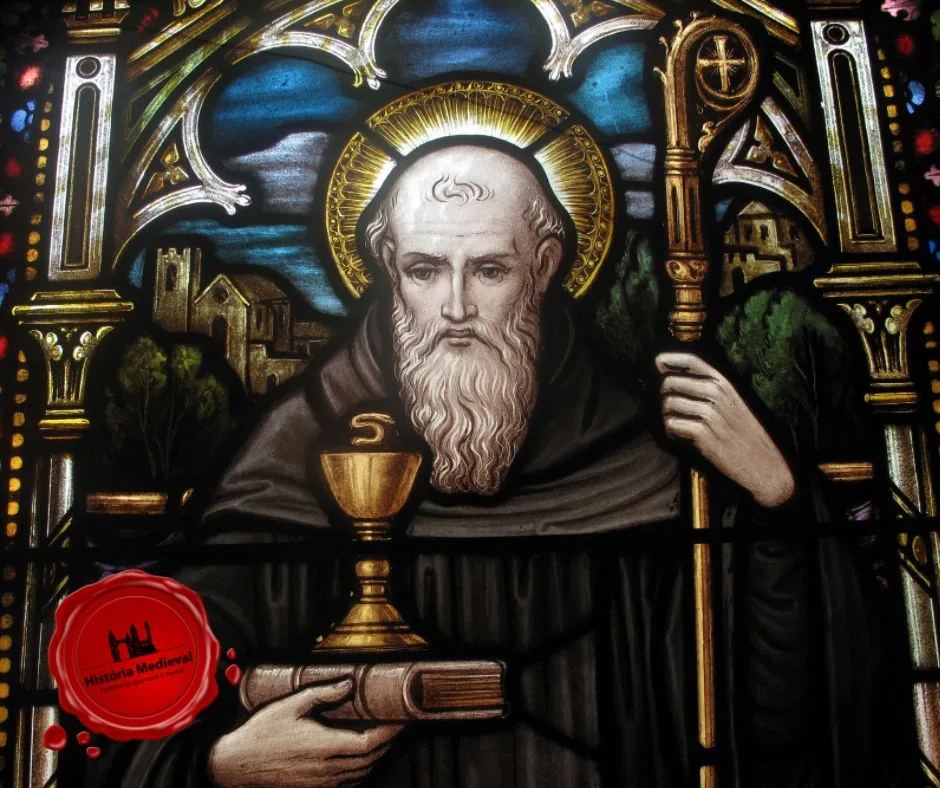 São Bento de Núrsia - Vitral