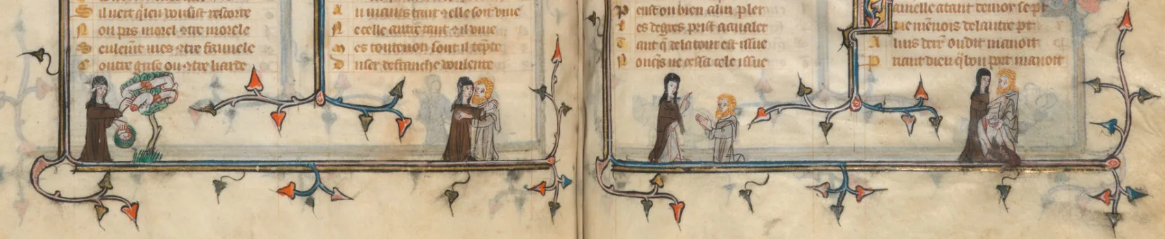 Roman de la Rose - Paris, Biblioteca Nacional da França, MS. 25526, f. 106v : 111r