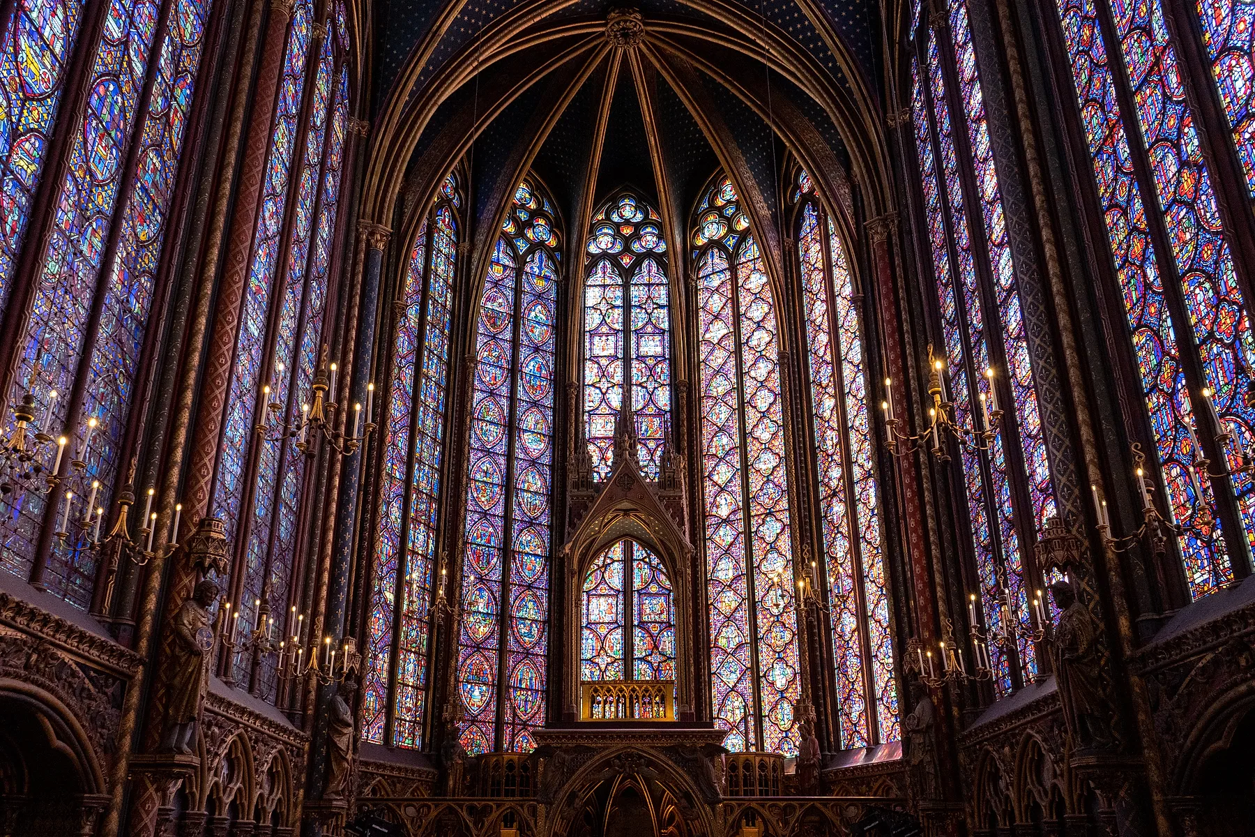 Interior da Sainte-Chapelle